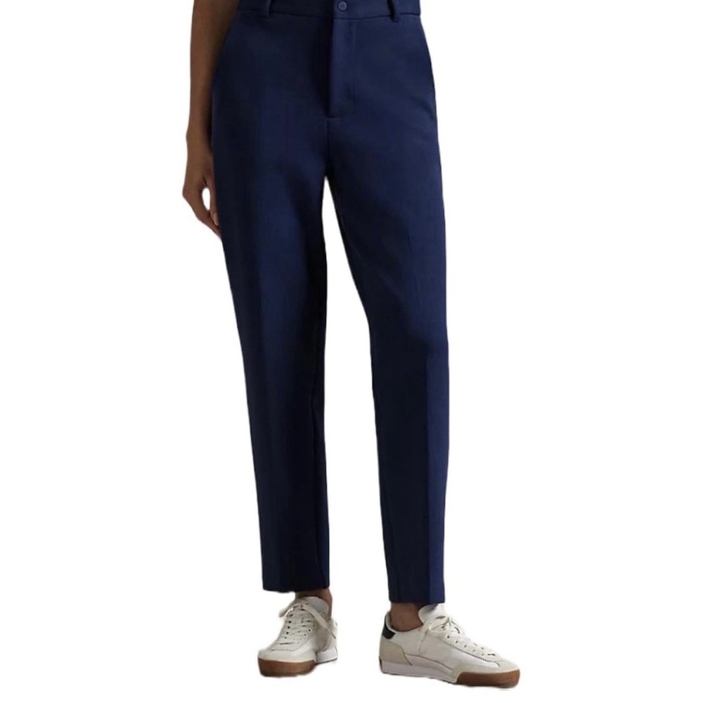 RLX Ralph Lauren Double-Knit Jacquard Golf Pants Women S Navy Ankle Preppy